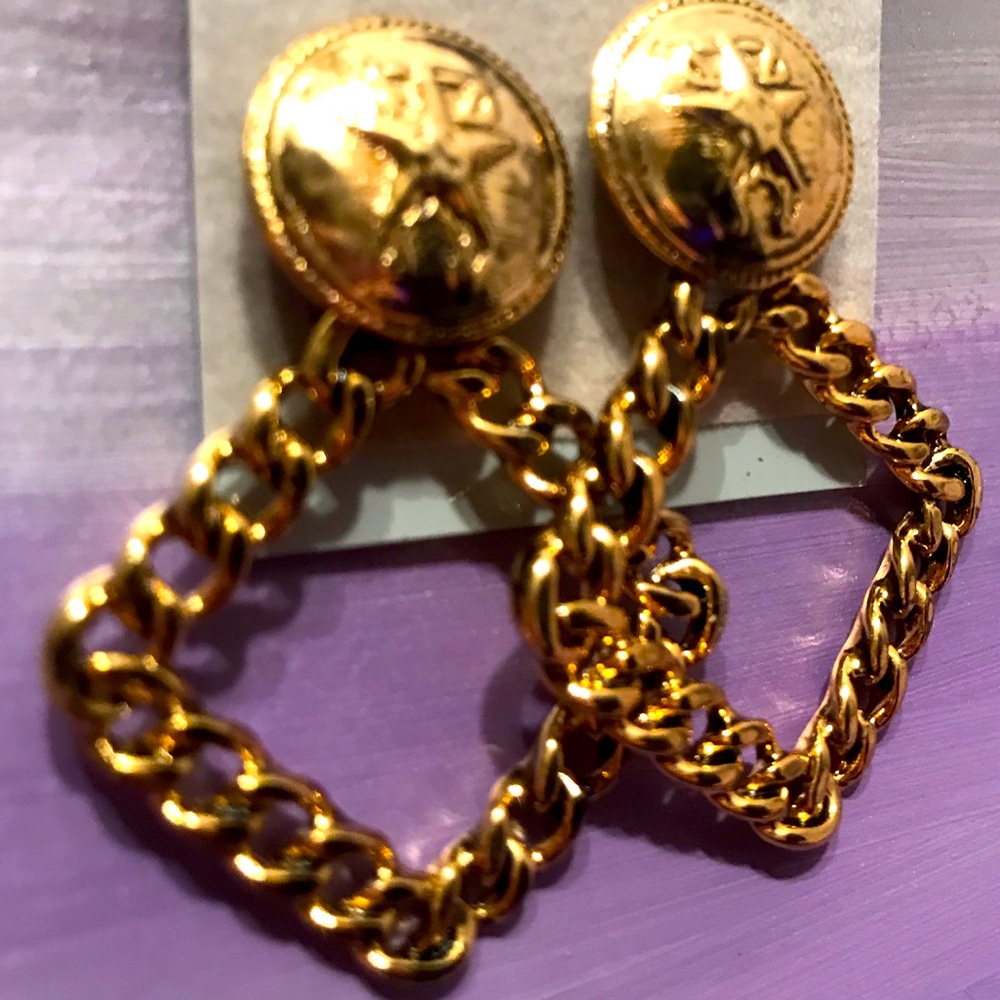 NEW (1-of-a-kind)GoldTone  Clip On Earrings… - Picture 2 of 7